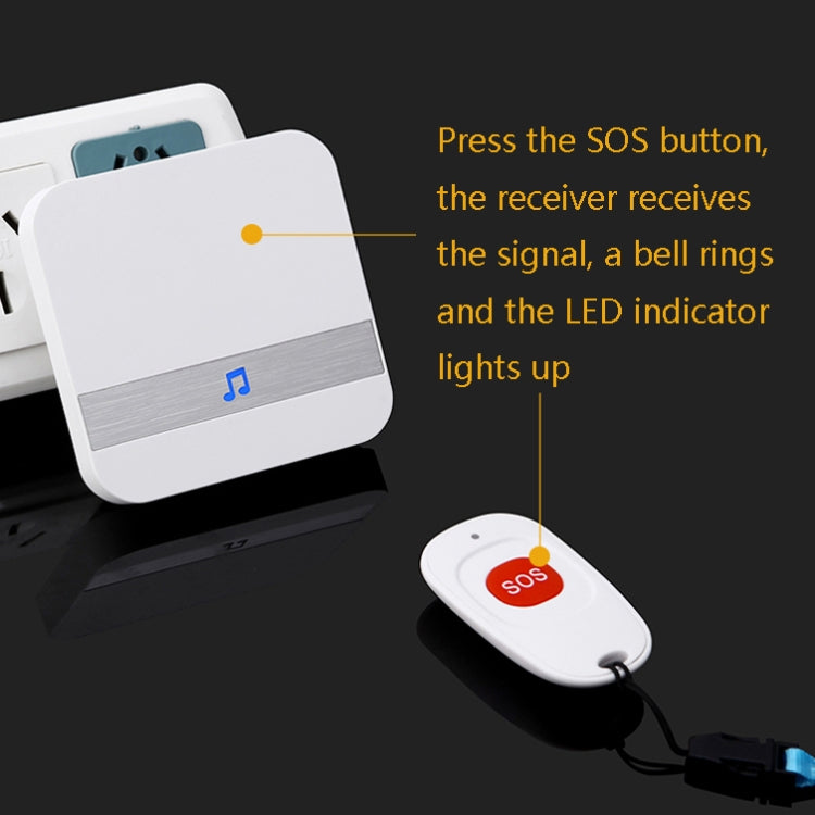 CACAZI C1 Smart Home Wireless Remote Control Doorbell, Style:US Plug