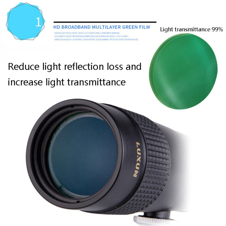LUXUN 10-30x40 Single-Cylinder HD High-Power Telescope Mobile Phone Mini Telescope(Telescope & Phone Clip & Tripod) - free shipping - PMC Jewellery - Order now!