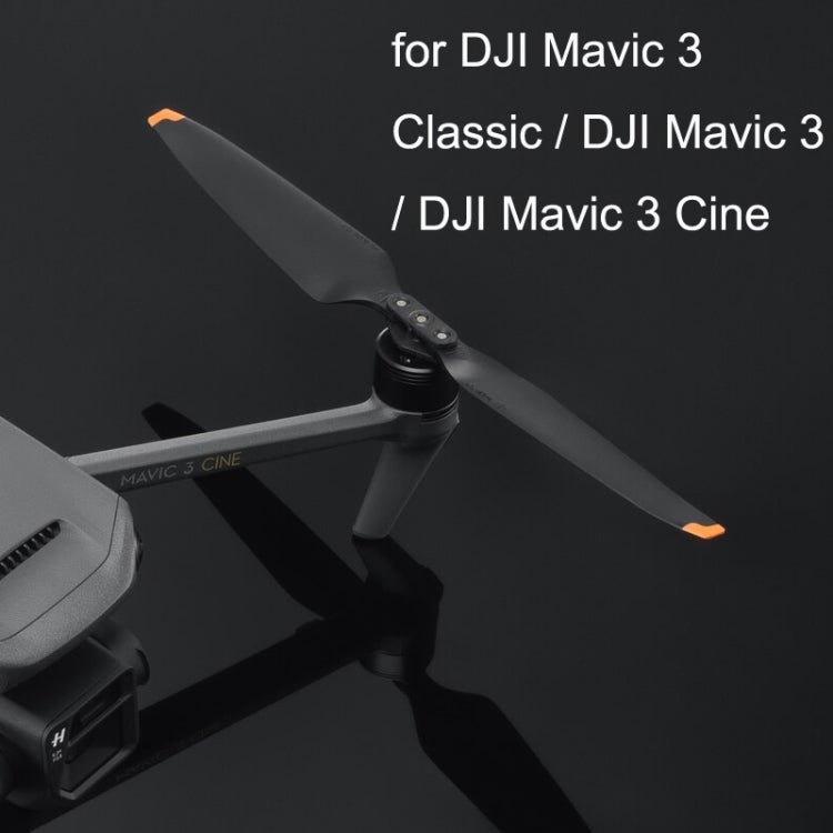 Original For DJI Mavic 3 Pro / 3 Classic / 3 / 3 Cine / 3 Pro Cine 1 Pair Noise Reduction Propeller(Black)