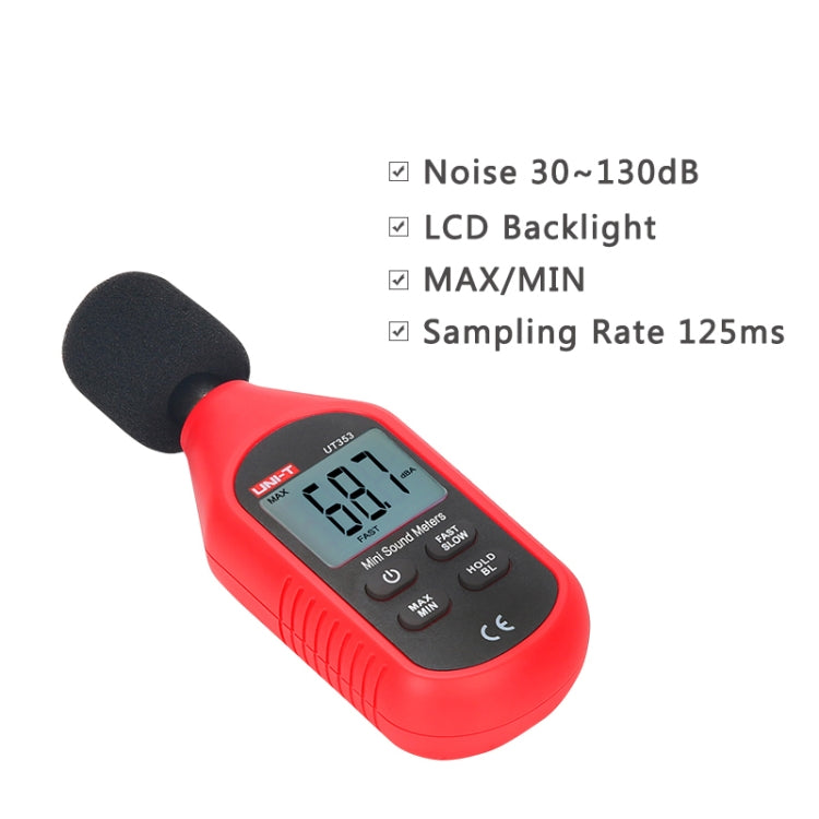 UNI-T UT353 30~130dB Noise Measuring Instrument Audio Sound Level Meter