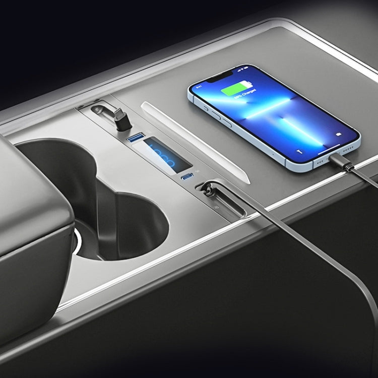 For Tesla Model 3 / Y 27W Quick Interior Charger Intelligent 8 Pin Docking Station HUB