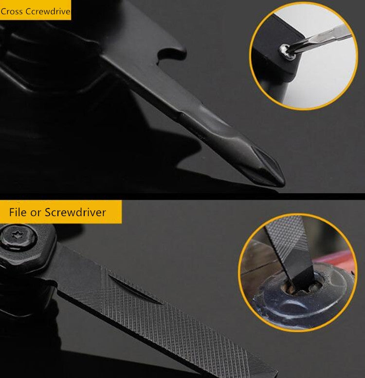 11 in 1 Outdoor Camping Survival Tool Foldable Multifunctional Pocket Plier(Standard Version)