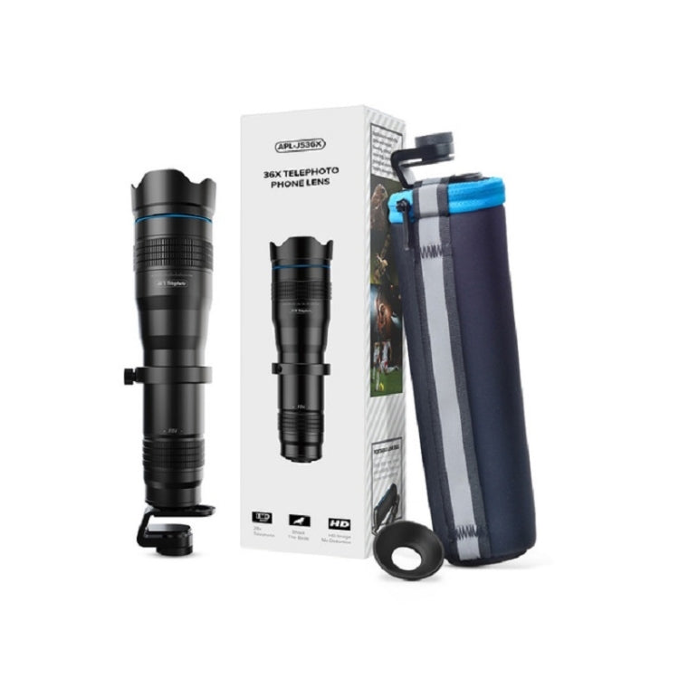 APEXEL APL-JS36XJJ04 Full Metal 36X High List Tube External Dual-tone Telescope Universal Telephoto Mobile Phone Lens - free shipping - PMC Jewellery - Order now!