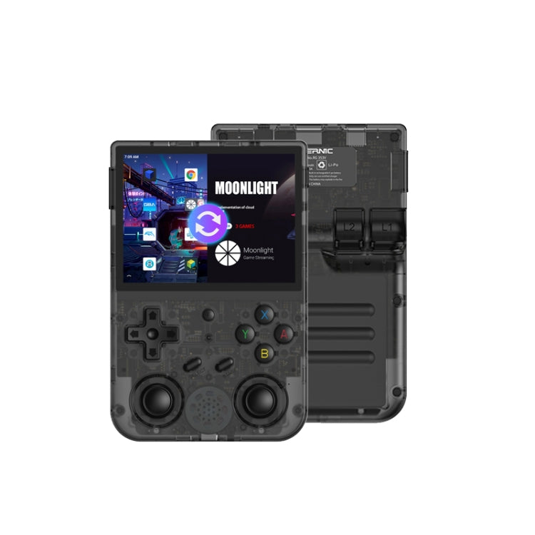 ANBERNIC RG353VS 3.5 Inch Wireless Game Box Linux Single OS Handheld Game Console 64G 15,000 Games(Transparent Black) - free shipping - PMC Jewellery - Order now!