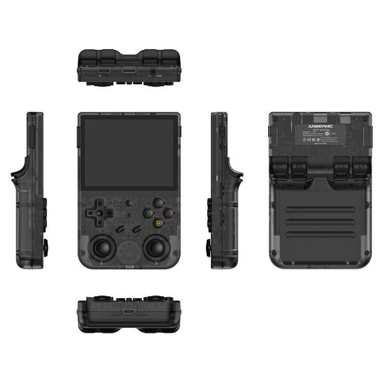 ANBERNIC RG353VS 3.5 Inch Wireless Game Box Linux Single OS Handheld Game Console 64G 15,000 Games(Transparent Black) - free shipping - PMC Jewellery - Order now!