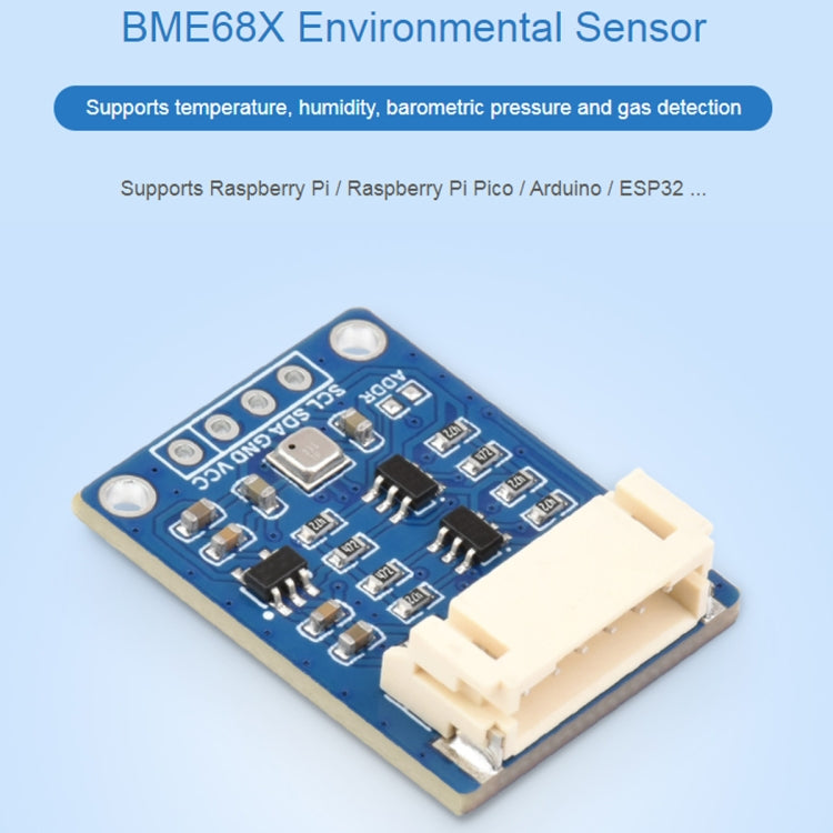 Waveshare BME688 Environmental Sensor Supports Temperature / Humidity / Barometric Pressure / Gas Detection