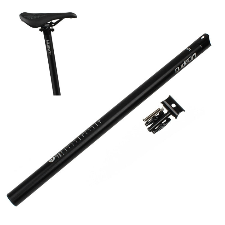 Litepro 412 Folding Bicycle Seatpost 33.9mm LP Plum Blossom Seat Tube, Colour: Black - free shipping - PMC Jewellery - Order now!
