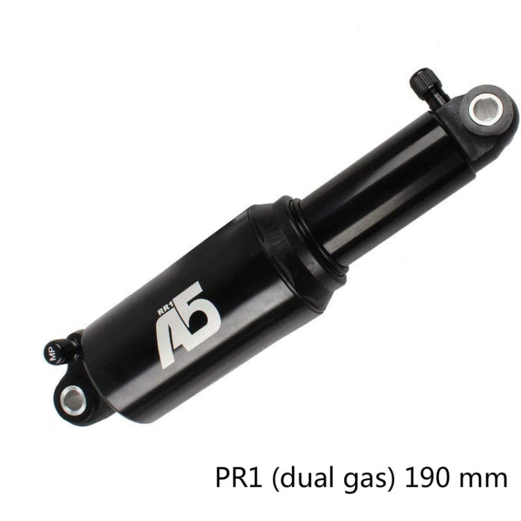 KindShock A5 Air Pressure Rear Shock Absorber Mountain Bike Shock Absorber Folding Bike Rear Liner, Size:190mm, Style:RR1 Dual Gas