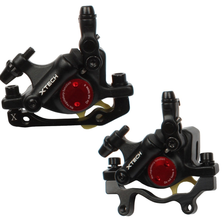 ZOOM HB100 Mountain Bike Hydraulic Brake Caliper Folding Bike Cable Pull Hydraulic Disc Brake Caliper, Style:Front and Rear(Black) - free shipping - PMC Jewellery - Order now!