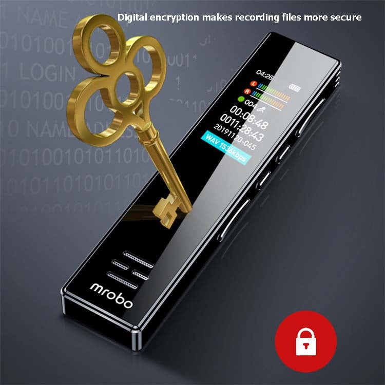MROBO A10 Professional Voice Recorder HD Noise Reduction Student MP3 Color Screen Player, Capacity: 16 GB - free shipping - PMC Jewellery - Order now!