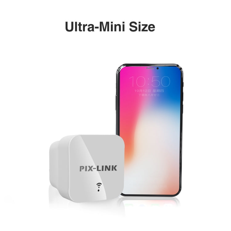 PIXLINK WR12 300Mbps WIFI Signal Amplification Enhanced Repeater, Plug Type:UK Plug - free shipping - PMC Jewellery - Order now!