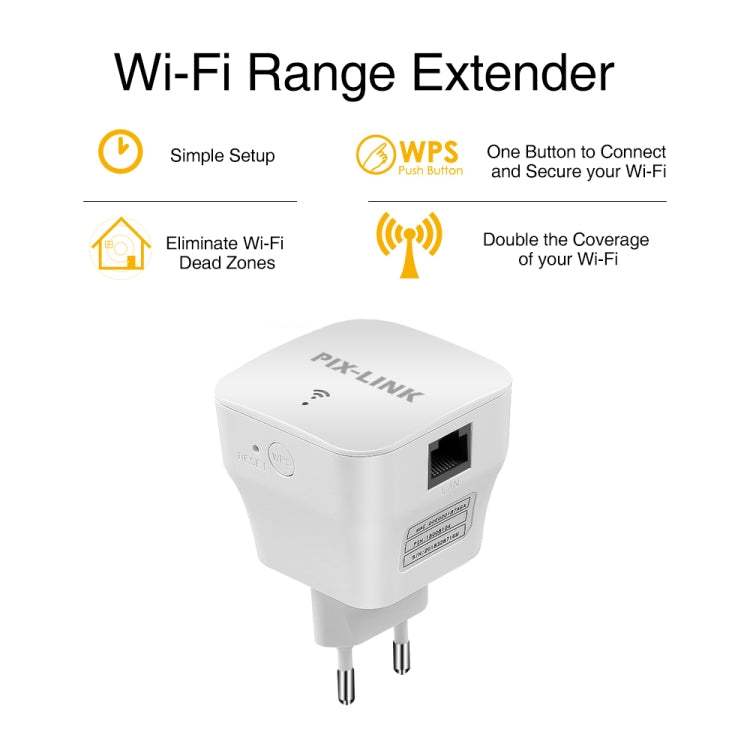 PIXLINK WR12 300Mbps WIFI Signal Amplification Enhanced Repeater, Plug Type:UK Plug - free shipping - PMC Jewellery - Order now!
