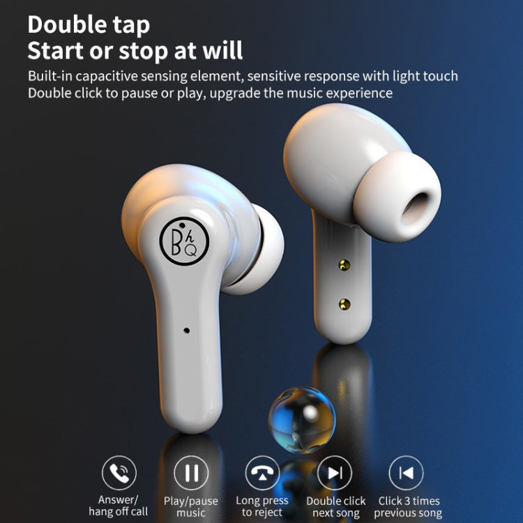 ANC Business Sports TWS Stereo Dual Ears Bluetooth V5.0+EDR Earphone with Charging Box(White)