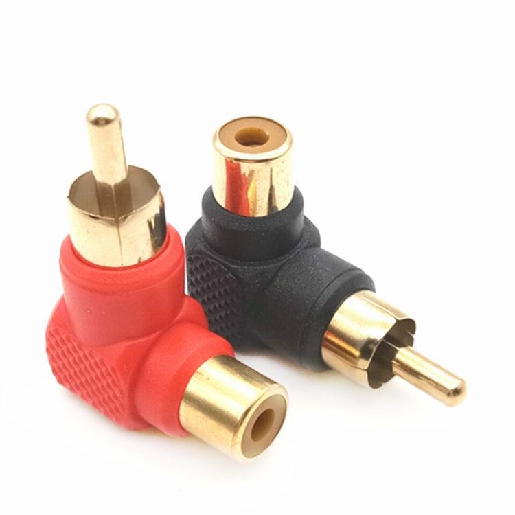 20 PCS / 10 Pairs L-shaped Lotus RCA Right Angle Elbow RCA Male to Female Audio Adapter(Color Random Delivery) - RCA Adapter by PMC Jewellery | Online Shopping South Africa | PMC Jewellery | Buy Now Pay Later Mobicred