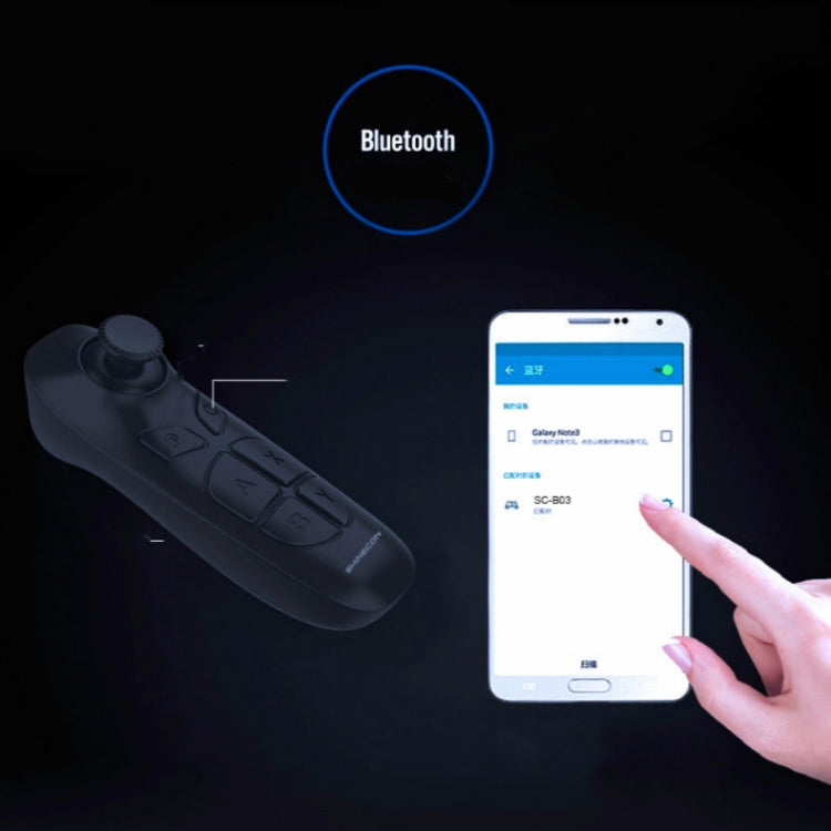 SHiNECON SC-B03 VR Game Handle Bluetooth Mobile Phone Wireless Connection Remote Control(Black) - Controller Gamepad by SHiNECON | Online Shopping South Africa | PMC Jewellery | Buy Now Pay Later Mobicred