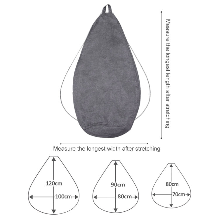 Lazy Sofa Bean Bag Chair Fabric Cover, Size: 80x90cm(Black) - Sofa Covers & Chair Covers by PMC Jewellery | Online Shopping South Africa | PMC Jewellery | Buy Now Pay Later Mobicred