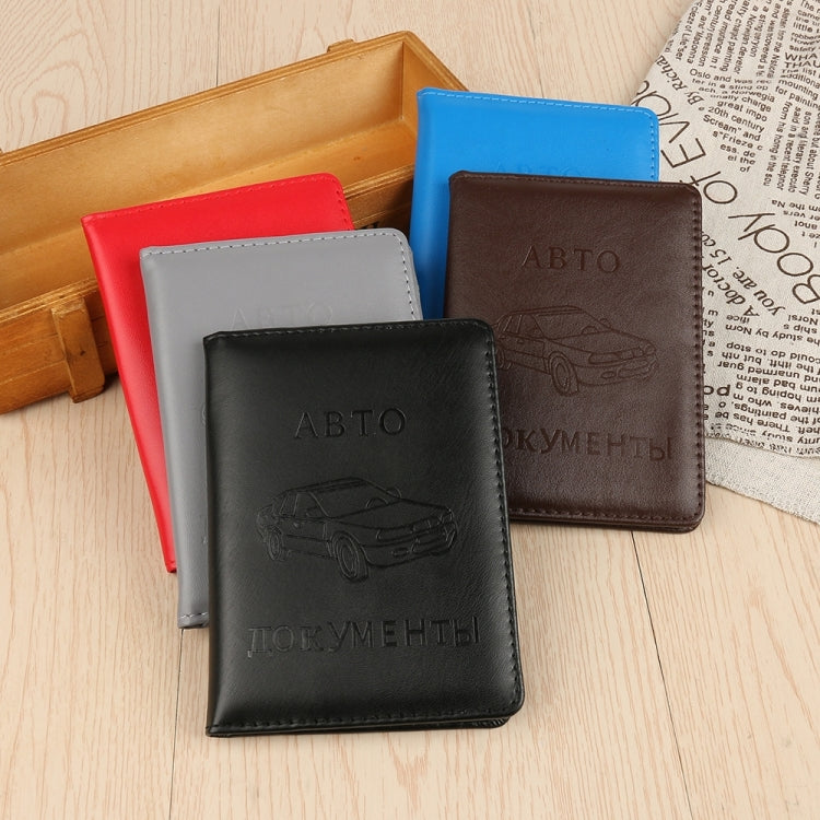 Russian PU Leather Cover Driving License Card Credit Holder Purse Wallet - Card & Passport Bags by PMC TechLife | Online Shopping South Africa | PMC TechLife | Buy Now Pay Later Mobicred