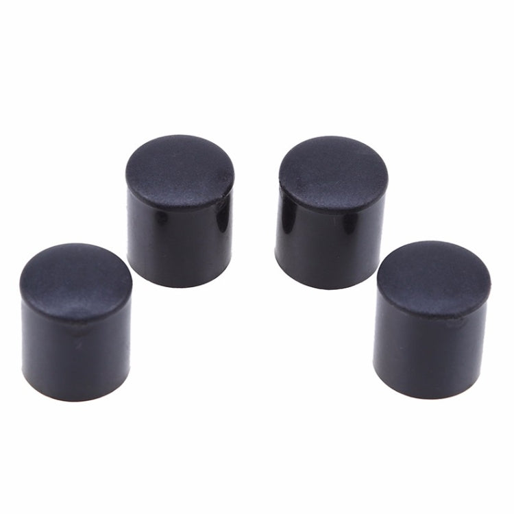 100 PCS Plastic Chair Feet Protectors Black Anti-skid Furniture Legs Table Base Cap Floor Protector Cover, Size:16mm