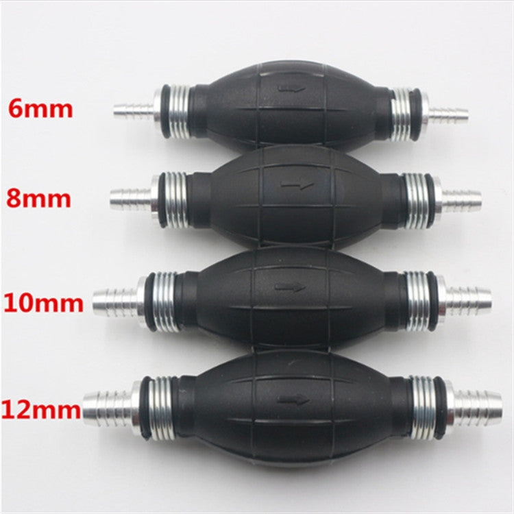 Universal Car Boat Motor Motorcycle Gasoline Pump Spherical Rubber Manual Fuel Pump, Size:12mm(Black) - Marine Accessories & Parts by PMC TechLife | Online Shopping South Africa | PMC TechLife | Buy Now Pay Later Mobicred