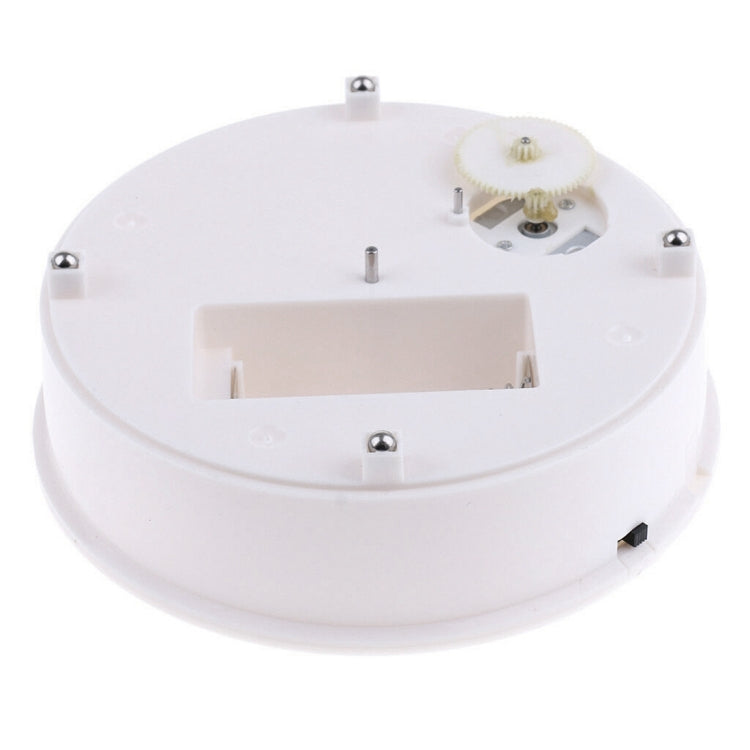 30cm 360 Degree Electric Rotating Turntable Display Stand Video Shooting Props Turntable for Photography, Load 4kg(White + Black)
