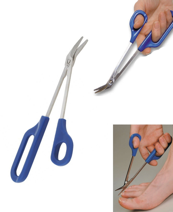 3 PCS Long Reach Easy Grip Toe Nail Toenail Scissor Trimmer - free shipping - PMC Jewellery - Order now!