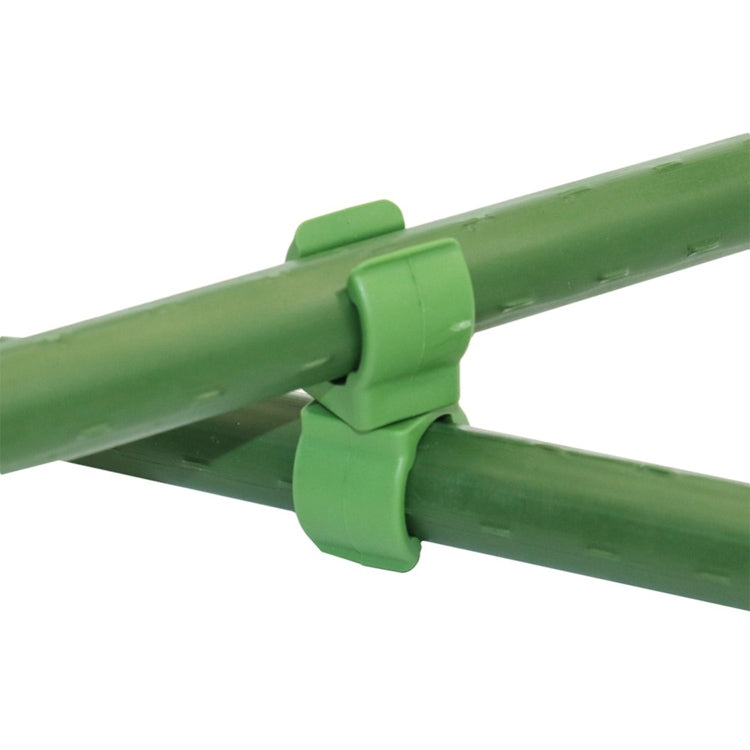 50 PCS Rotary Buckle Gardening Plastic Bracket Support Universal Tube Clamp Plastic Buckle, Size:16 mm Diameter Pillar(Green)
