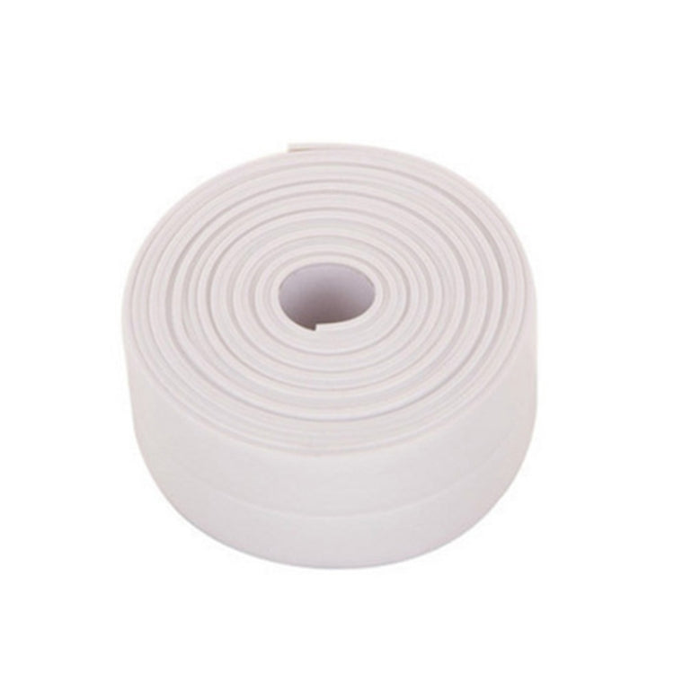 Durable PVC Material Waterproof Mold Proof Adhesive Tape Kitchen Bathroom Wall Sealing Tape, Width:3.8cm x 3.2m(White) - Adhesives & Sealers by PMC Jewellery | Online Shopping South Africa | PMC Jewellery