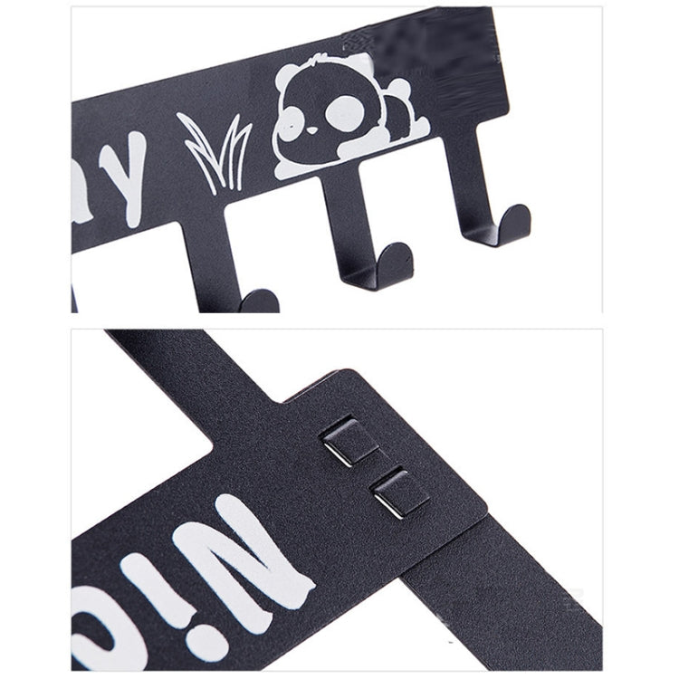 Hook Door Back Coat Hanger Cartoon Wall-mounted Door Hanger(Black) - free shipping - PMC TechLife - Order now!