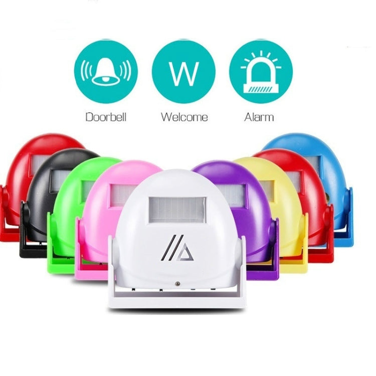 Wireless Intelligent Doorbell Infrared Motion Sensor Voice Prompter Warning Door Bell Alarm(White) - free shipping - PMC Jewellery - Order now!