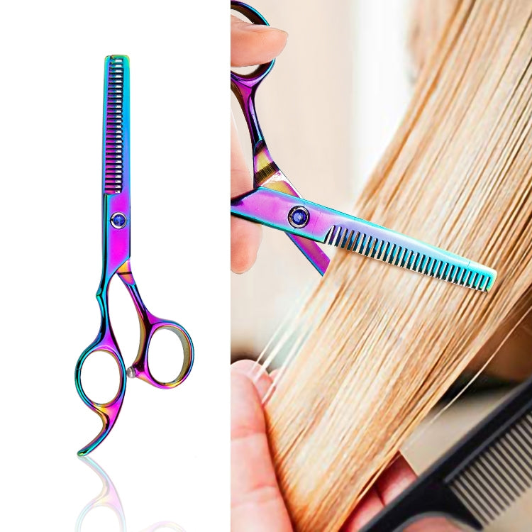 Professional Hair Cutting Scissor Hairdressing Kit Thinning Scissors Barber(Gold Thinning���SXLC-605T)) - Hair Trimmer by PMC TechLife | Online Shopping South Africa | PMC TechLife | Buy Now Pay Later Mobicred