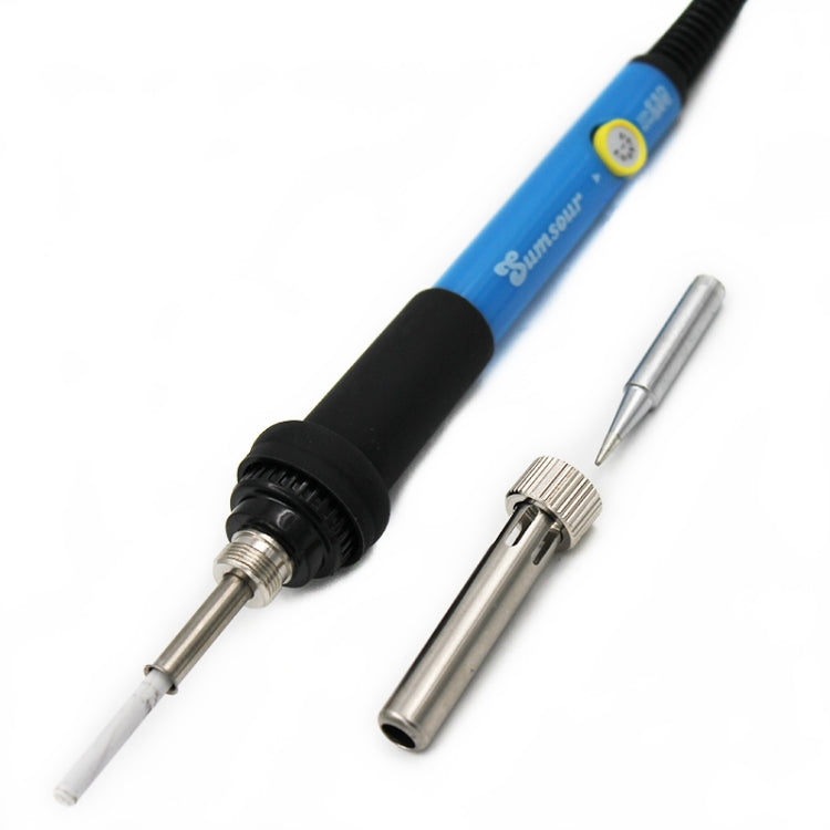 Adjustable Temperature Electric Soldering Iron 60W Welding Solder Rework Station Heat Pencil Tips Repair Tool (EU Plug)