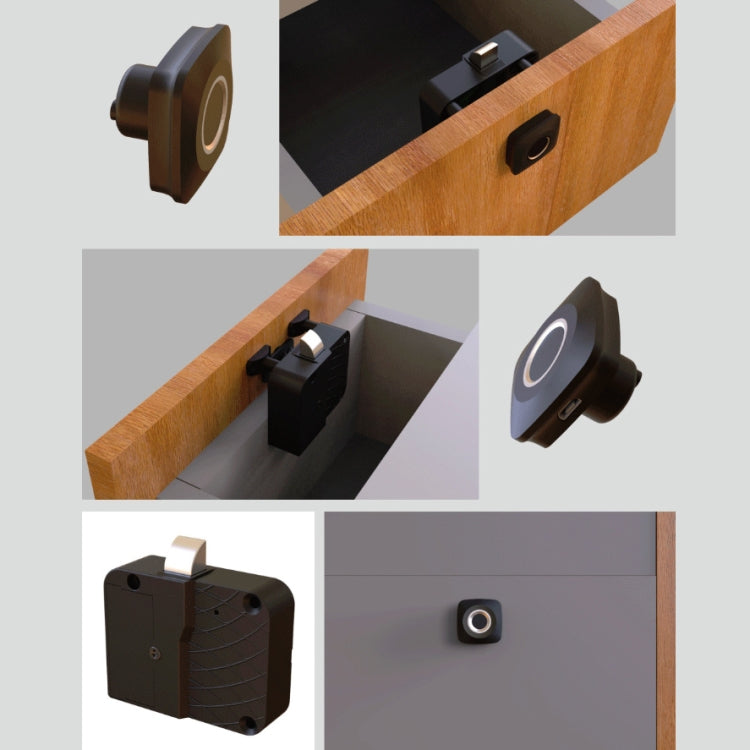 Smart Drawer Locker Fingerprint Lock Household Anti-Theft Lock - free shipping - PMC Jewellery - Order now!