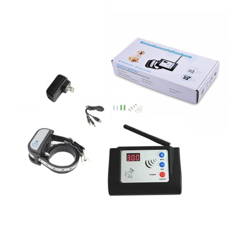 300 Meters Smart Wireless Pet Fence Waterproof Collar with Night Reflective Yarn Protective Fence, Specification: 2 in 1 570G - Training Aids by PMC TechLife | Online Shopping South Africa | PMC TechLife