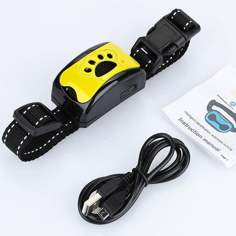 Rechargeable Waterproof Intelligent Identification Automatic Lock Bark Stop(Lemon Yellow) - free shipping - PMC TechLife - Order now!