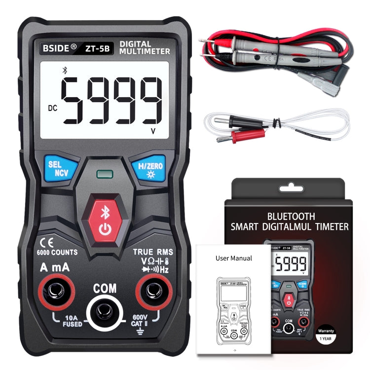 BSIDE ZT-5B Smart Bluetooth 6000 Words Automatic Range Digital Multimeter - free shipping - PMC TechLife - Order now!