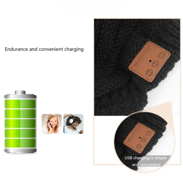 YZ Binaural Call Music Bluetooth Cap Winter Warm Wireless Headset Cap - Smart Hats by PMC Jewellery | Online Shopping South Africa | PMC Jewellery | Buy Now Pay Later Mobicred
