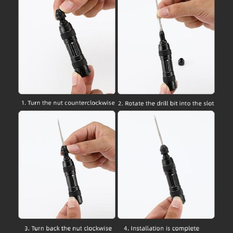 CYCLINGBOX Mountain Bike Vacuum Aluminum Alloy Tire Repair Tool Bicycle Repair Integrated Storage Design Tool(Black)