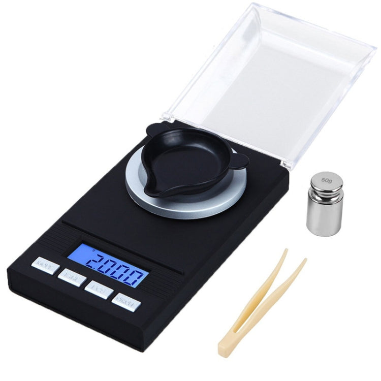 50g/0.001g High-Precision Portable Jewelry Scale Mini Electronic Scale Precision Carat Electronic Scale - Jewelry Scales by PMC Jewellery | Online Shopping South Africa | PMC Jewellery | Buy Now Pay Later Mobicred