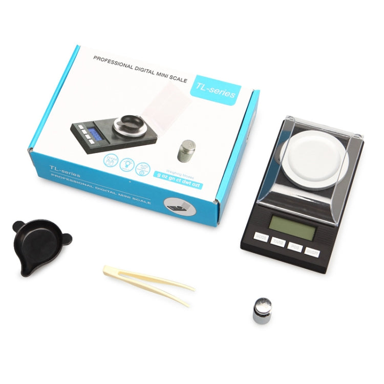 50g/0.001g High-Precision Portable Jewelry Scale Mini Electronic Scale Precision Carat Electronic Scale - Jewelry Scales by PMC Jewellery | Online Shopping South Africa | PMC Jewellery | Buy Now Pay Later Mobicred