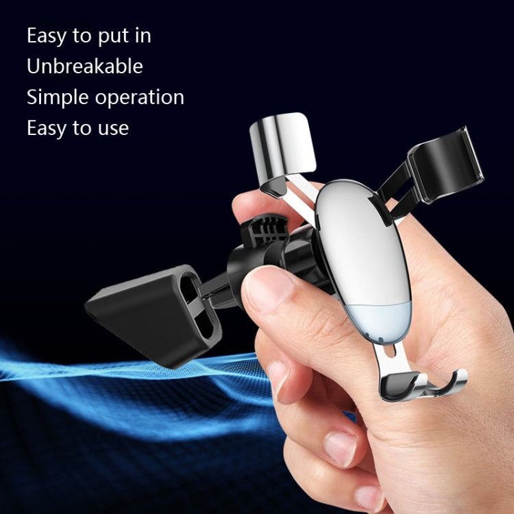 5 PCS Car Phone Holder Base Universal Car Air Outlet Clip Bracket Base, Colour: Golden Reflection
