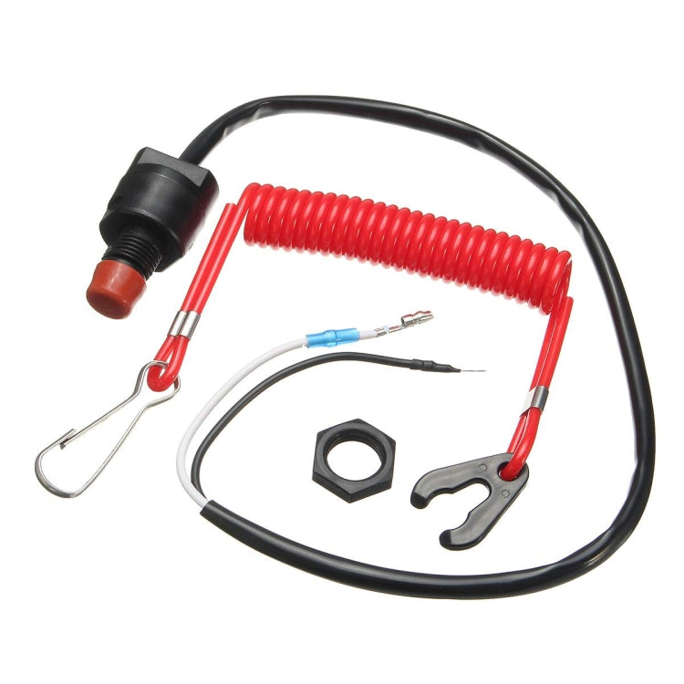Universal Boat Outboard Engine Motor Kill Stop Switch Safety Tether Lanyard Motorcycle Switches - Electrical System by PMC TechLife | Online Shopping South Africa | PMC TechLife