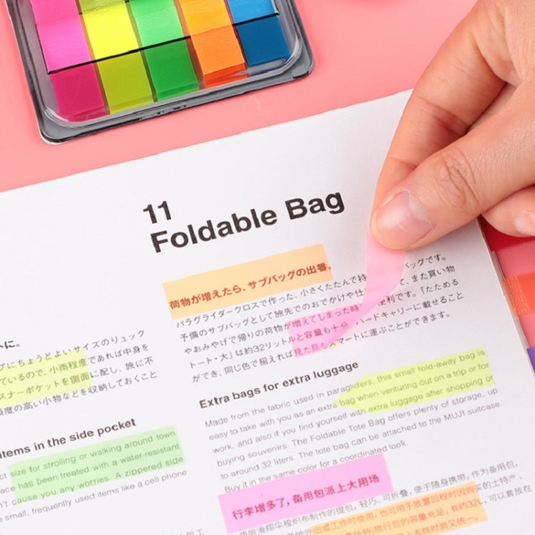 5pcs Fluorescent Transparent Small Sticker Note Indicator Label Index Sticker, Specification: 7660 (One Box) - Memo Paper by PMC TechLife | Online Shopping South Africa | PMC TechLife