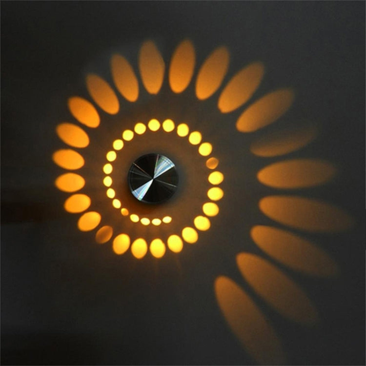 3W Modern Interior Creative Spiral Round Wall Lamp for Club, KTV, Corridor, Aisle, Background Wall Decoration Lamp Wall Mounted(Red+Green+Blue) - by PMC Jewellery | Online Shopping South Africa | PMC Jewellery