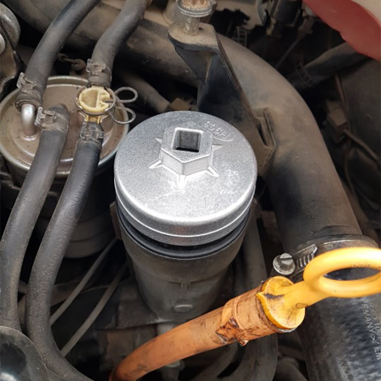 903 74mm 14 Flute Aluminum Oil Filter Wrench Socket Remover Tool for BMW AUDI Benz - Hand Tool Sets by PMC TechLife | Online Shopping South Africa | PMC TechLife