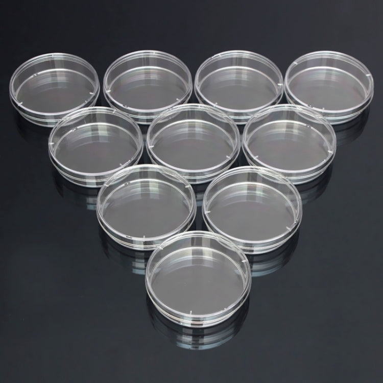 10 PCS Polystyrene Sterile Petri Dishes Bacteria Dish Laboratory Biological Scientific Lab Supplies, Size:60mm - free shipping - PMC Jewellery - Order now!