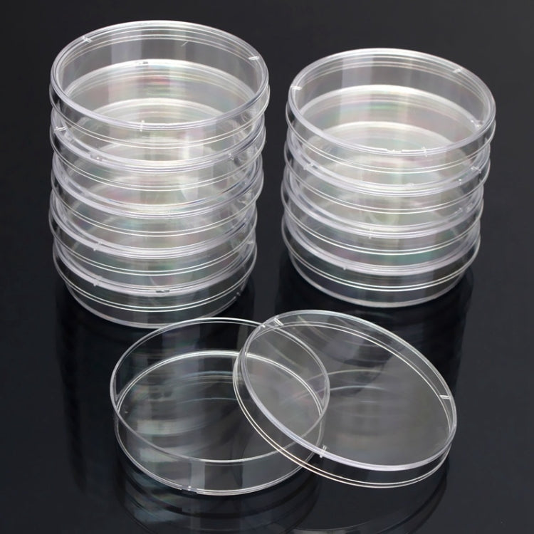 10 PCS Polystyrene Sterile Petri Dishes Bacteria Dish Laboratory Biological Scientific Lab Supplies, Size:90mm