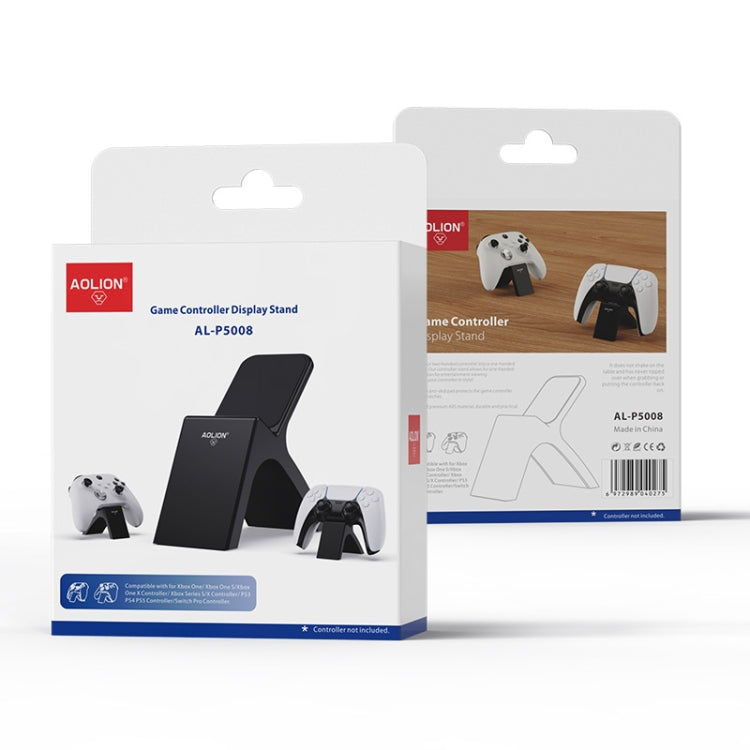 2 PCS AOLION Multi-Function Game Handle Bracket Storage Display Stand For PS5/Switch Pro/Xbox Series X(Black)