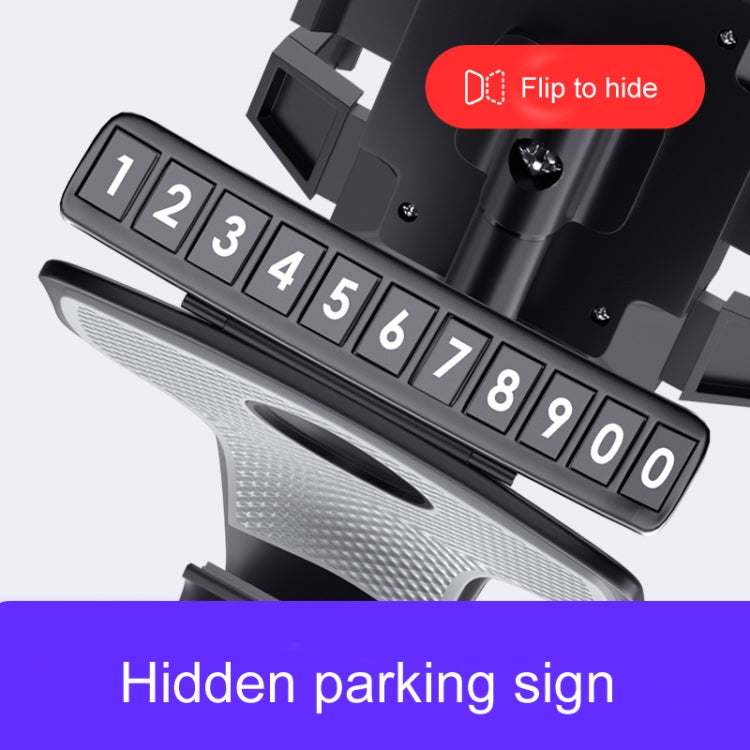 Car Mobile Phone Holder Car Dashboard Rearview Mirror Navigation Bracket With Stop Sign