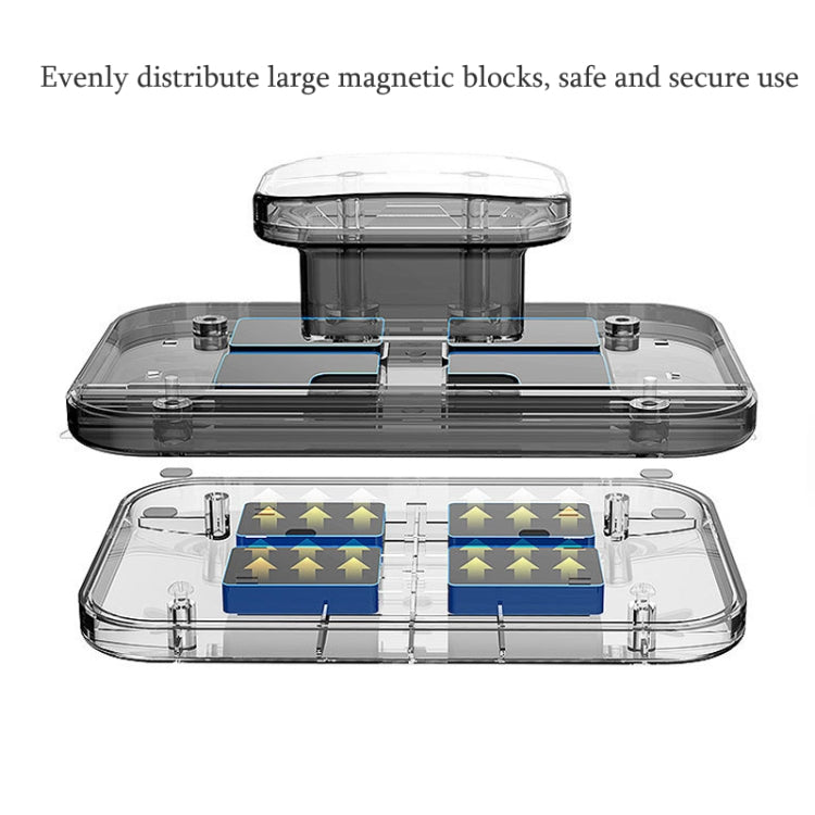 Adjustable Magnetic Glass Wiper Double-Sided Magnetic Window Wiper High-Level Insulating Glass Cleaner, Specification: Rectangle 24-40mm
