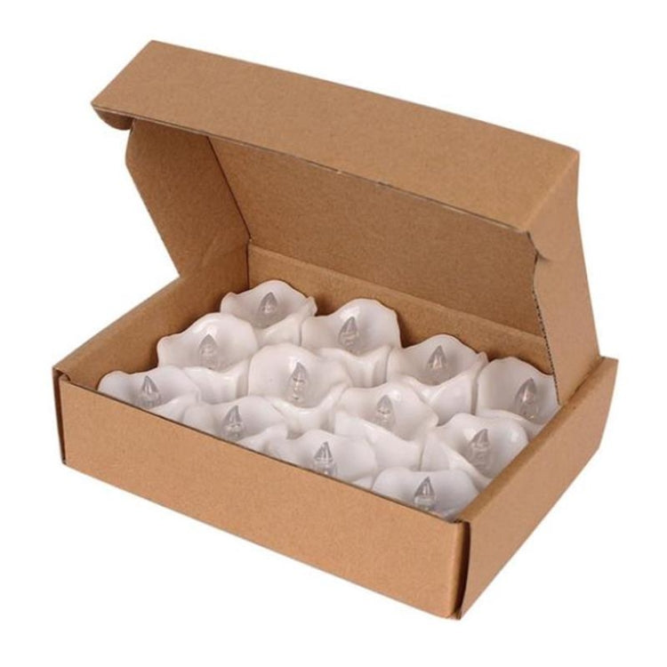 12 PCS/Box LED Candle Electronic Tea Wax Simulation Tears Electronic Candle Light Wedding Decoration Candle Light(Warm White) - Candles & Candle Holders by PMC TechLife | Online Shopping South Africa | PMC TechLife